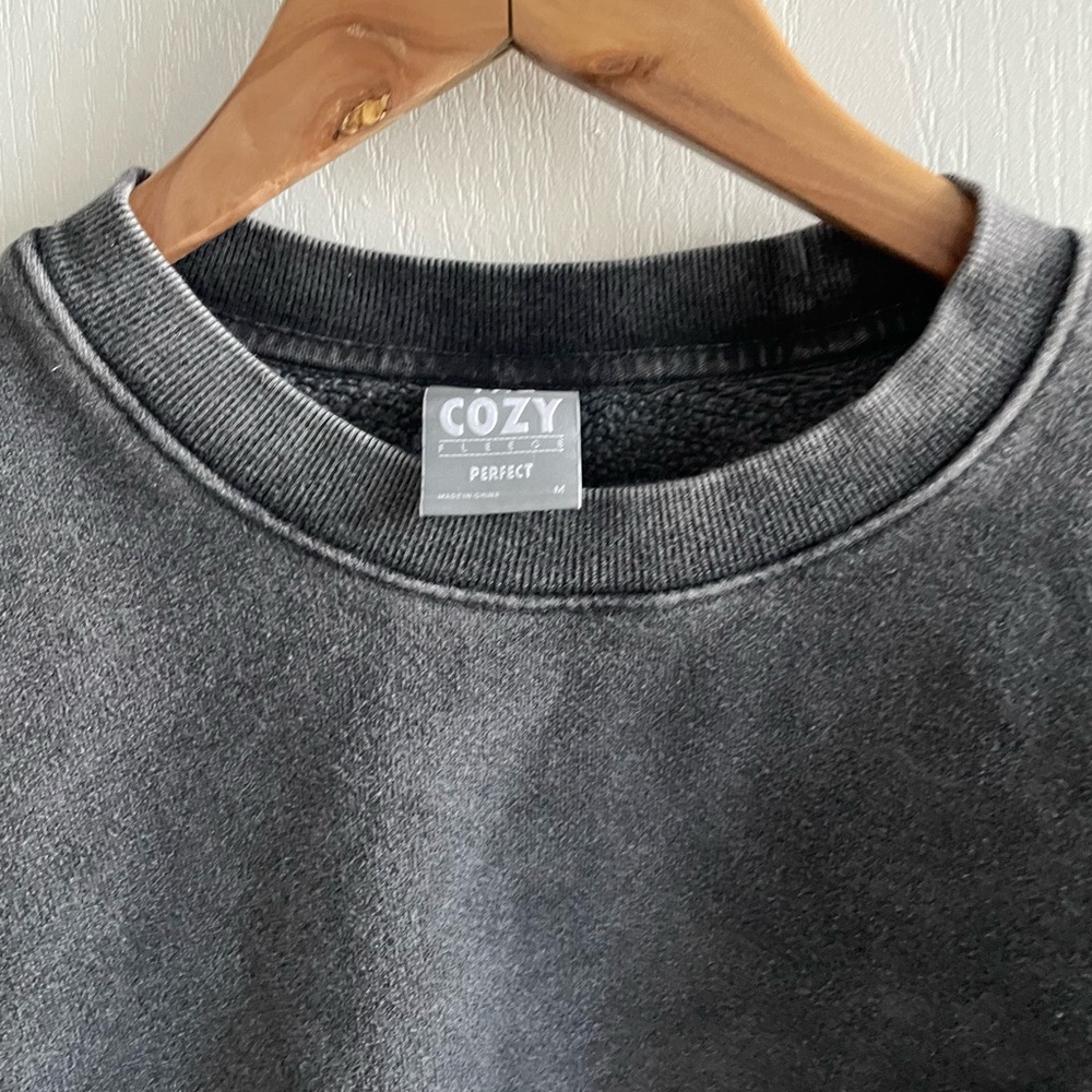 TNA Gray Crewneck Sweater Classic Cotton Blend